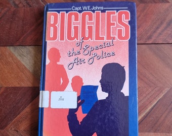 Vintage Children's Book  - Biggles of the Special Air Police - Capt. W.E.Johns  -1985  Hardcover Edition