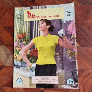 Vintage Patons Ladies Knitting Book No. 497