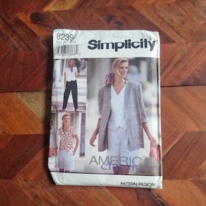 Vintage SIMPLICITY 8239 Dambyxor Shorts Toppjacka Mönster Storlek 12-14-16