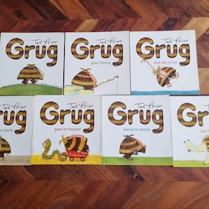 Childrens Books - Grug - Ted Prior - Soft Cover Books -  Lot of 7