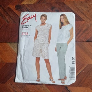 Vintage MCCALLS  Pattern 2735 Womens Top and Pants Sizes 16-18-20-22