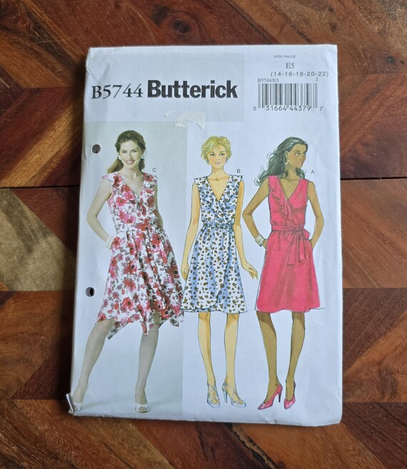 BUTTERICK Pattern B5744 Womens Dress Size 14-16-18-20-22 - Etsy Israel