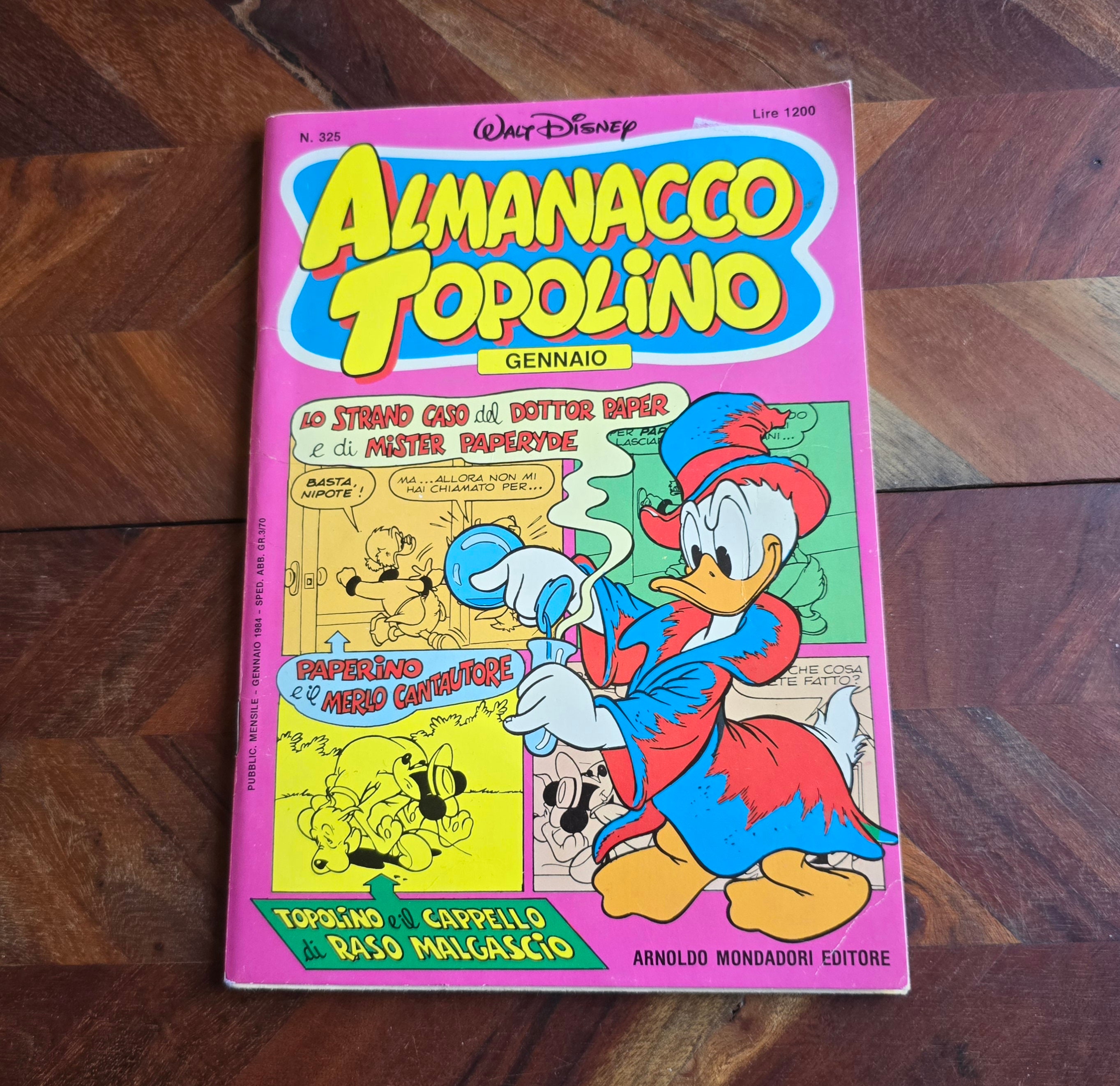 Vintage Comic Books - Walt Disney - Almanacco Topolino - 1984
