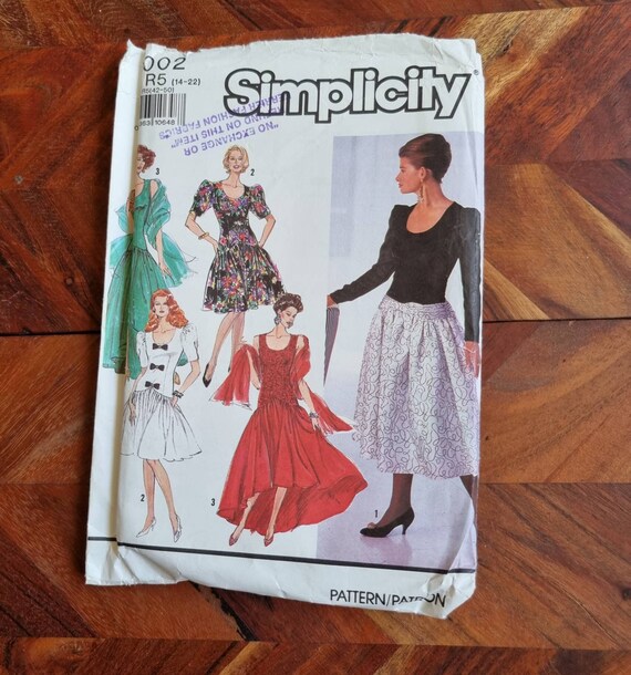 Vintage SIMPLICITY Pattern 7002 Womens Dress Size 14-16-18-20-22 - Etsy
