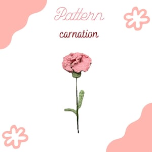 Crochet Carnation Flower Pattern: Beginner Friendly (Video Tutorial)