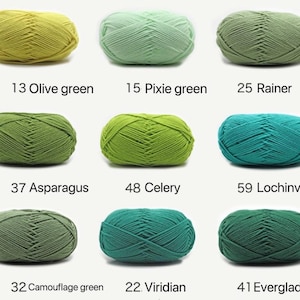 62 Color Yarn Set: 4 Ply Milk Cotton Blend for Crochet Amigurumi