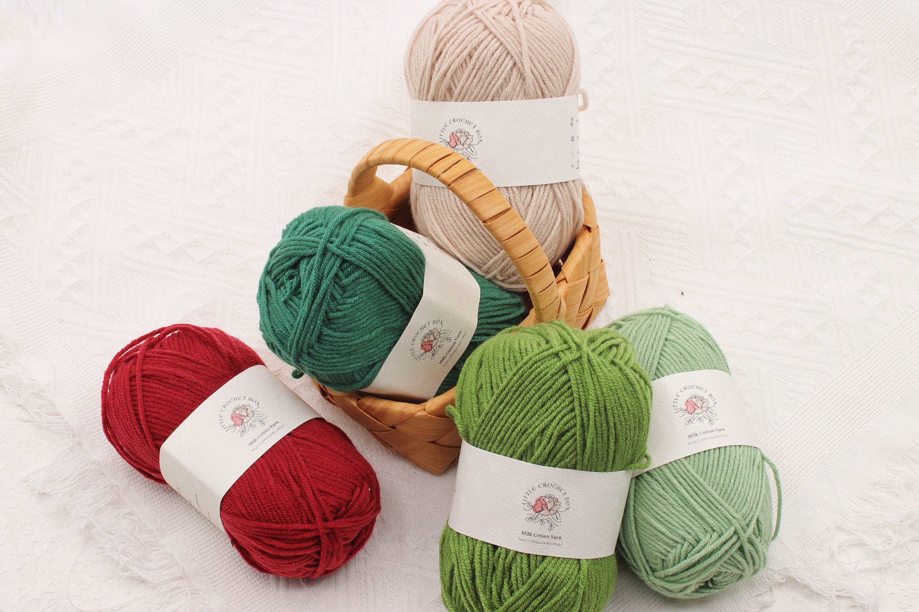 Premium Milk Cotton Yarn - DK Yarn - 86 Colors - Soft Yarn
