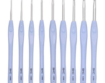 Crochet Hook | Blue Hook | Amigurumi | size 2mm,2.5mm,3mm,3.5mm,4mm,4.5mm,5mm,5.5mm,6mm |