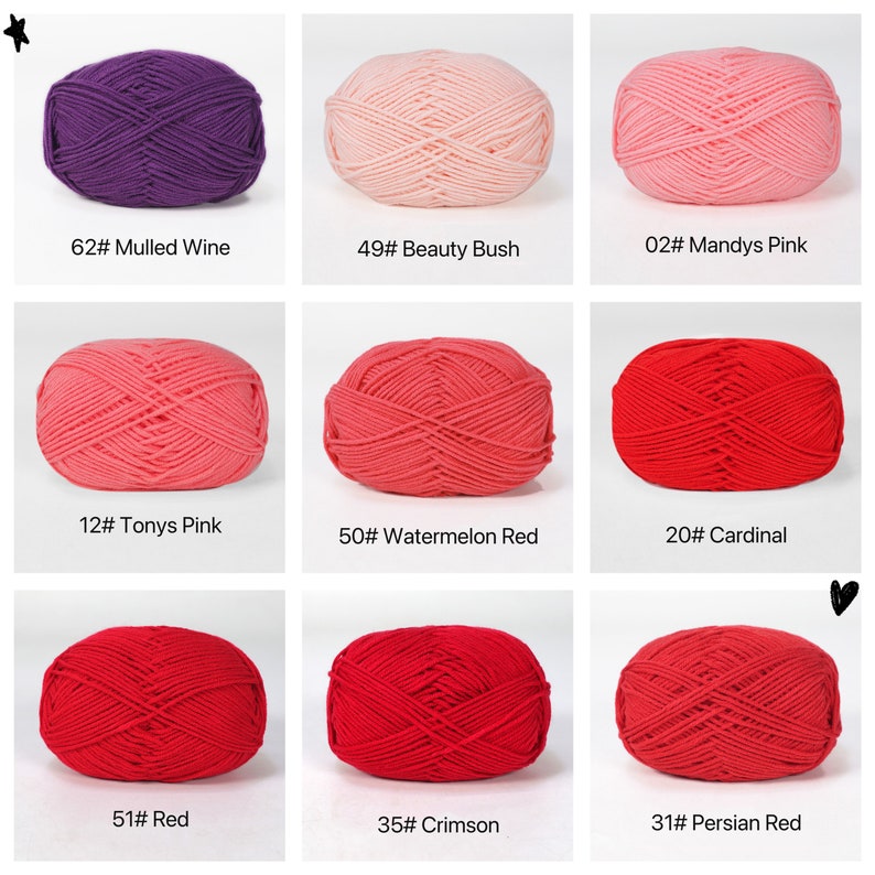 Premium Milk Cotton Yarn in 86 Beautiful Colors DK Weight 80% Cotton 50g weight Ideal for Crochet 2mm-3mm Hook image 9