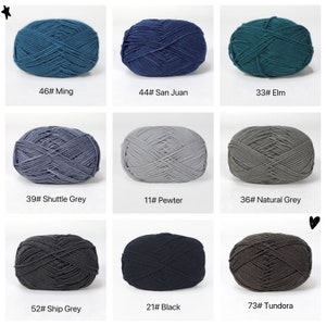 Premium Milk Cotton Yarn in 86 Beautiful Colors DK Weight 80% Cotton 50g weight Ideal for Crochet 2mm-3mm Hook image 8