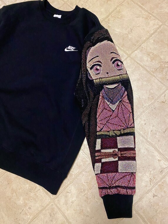 NIKE Sudadera con capucha de manga de anime personalizada | Etsy España