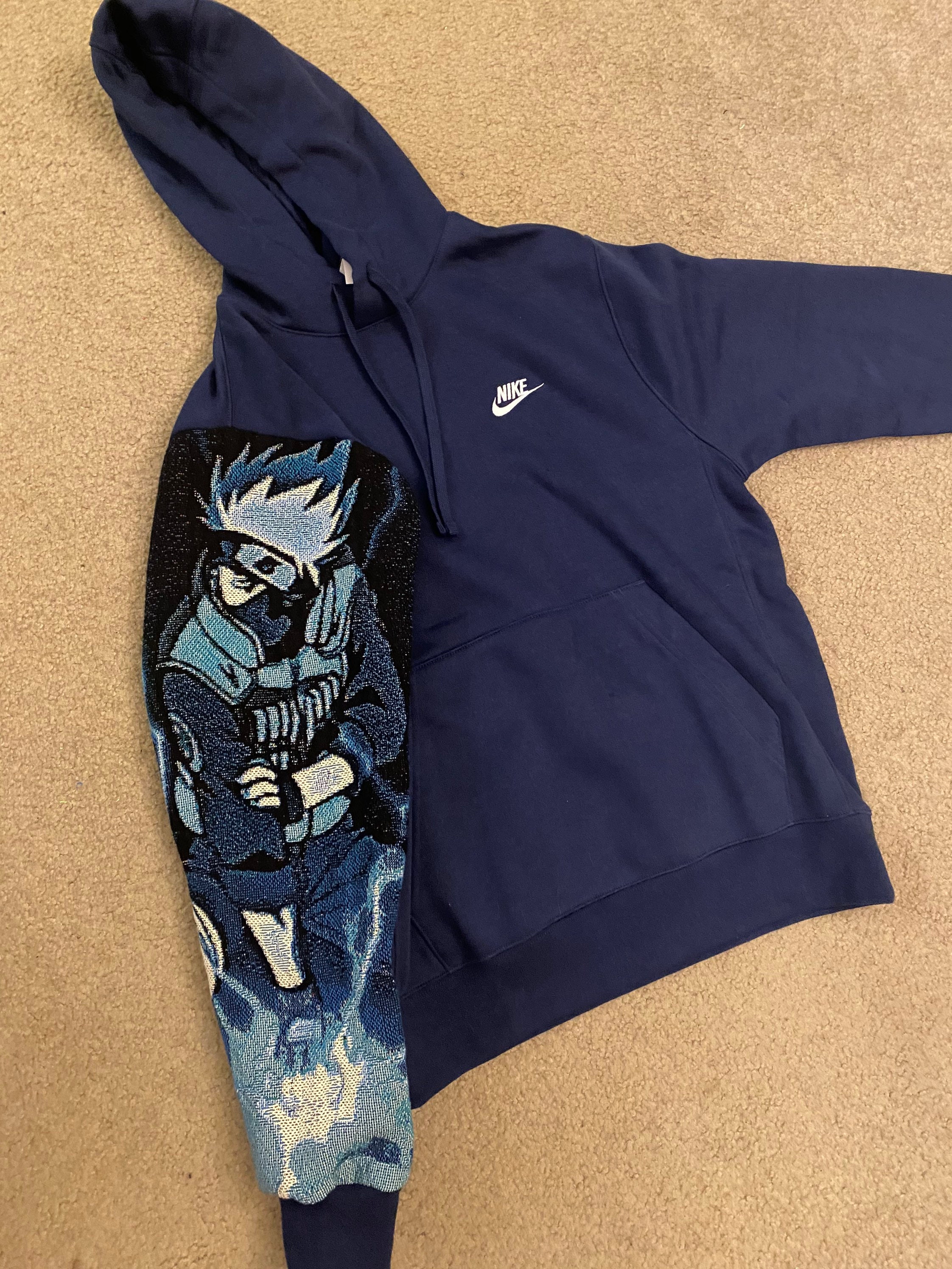 NIKE Custom Sweatshirt Hoodie Anime/character Sleeve - Etsy