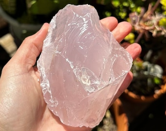Rose Quartz Rough | Raw Rose Quartz | Free Form Rose Quartz | Raw Free Form | Lavender Rose Quartz