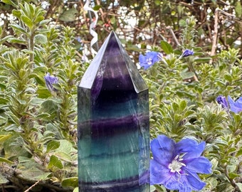 Fluorite Point | Banded Fluorite | Green Fluorite | Purple Fluorite | Teal Fluorite | Polished Point | Polished Tower