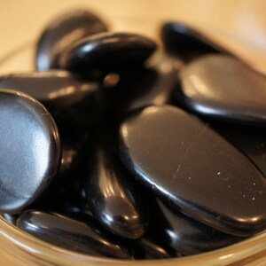 Shungite Tumbled Stone, Tumbled Shungite, Polished Shungite