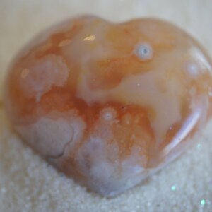 Flower Agate Heart