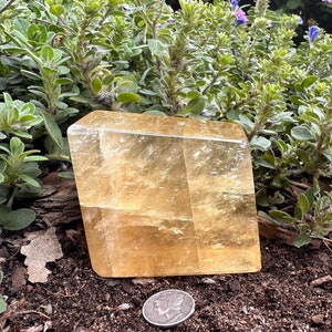 Optical Honey Calcite | Honey Calcite Optical | Polished Honey Optical Calcite | Polished Calcite | Rainbows