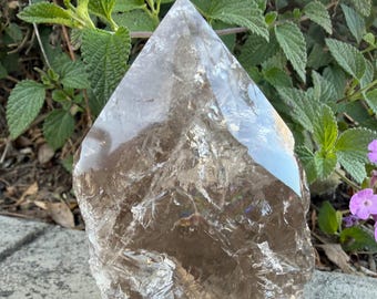 Smoky Quartz Point | Raw Smoky Quartz | Polished Smoky Quartz | Rainbows