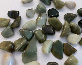 Burma Jade Tumbled Stone, Medium Jade Tumble