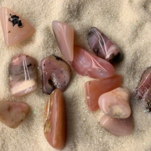 Pink Opal Tumbled, Xtra-Small Pink Opal Tumble