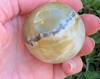 Green Calcite Sphere