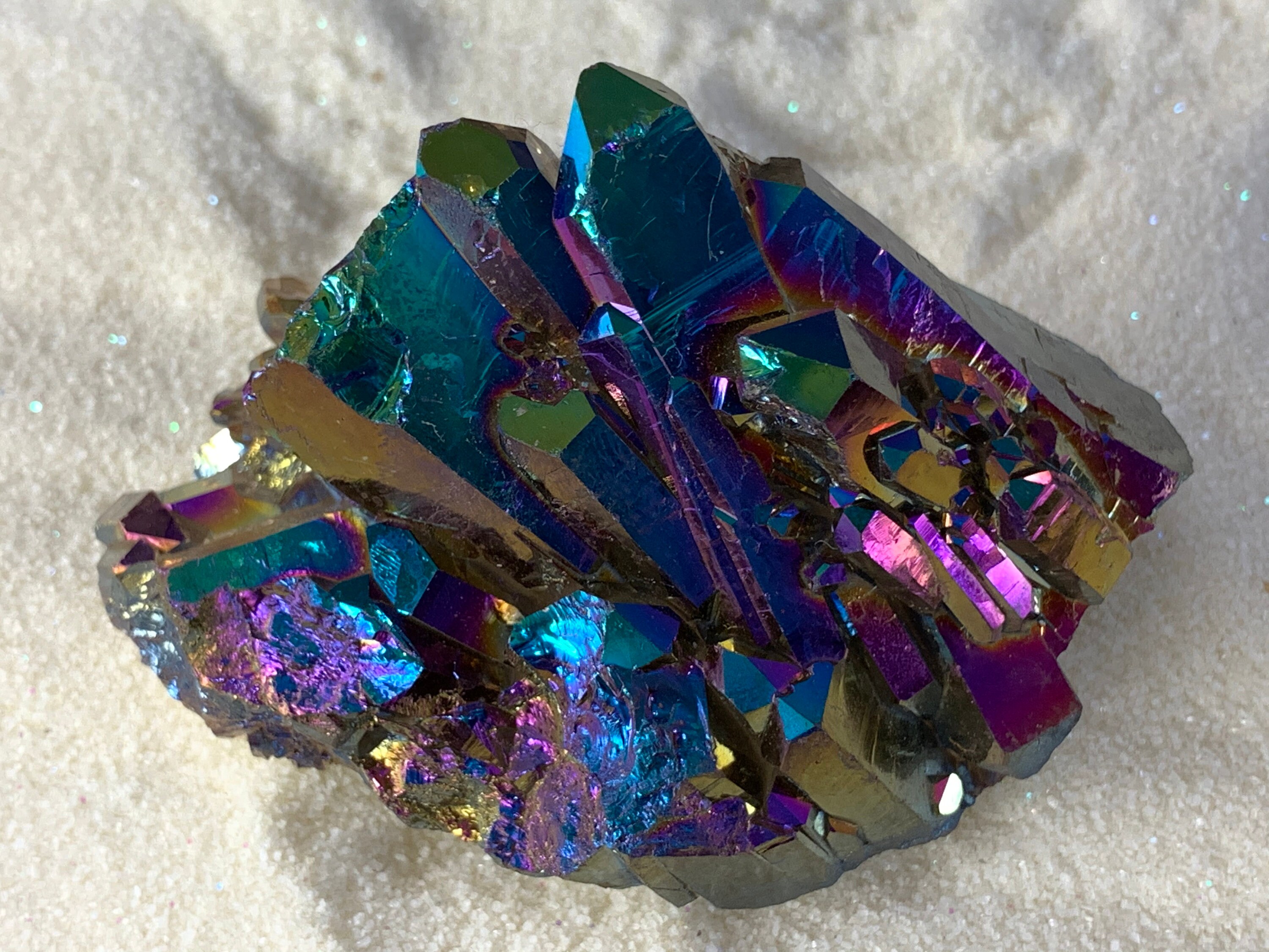 Titanium Quartz Cluster Quartz Crystal Etsy