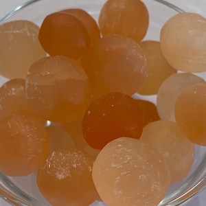 Peach Selenite Tumbled Stone, Peach Selenite Tumble