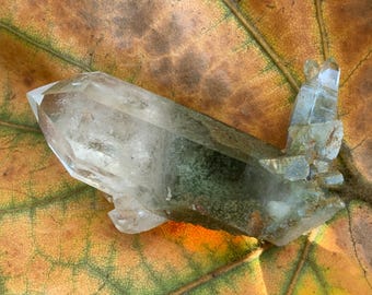 Clear Quartz Point With Chlorite Inclusions, Natural Quartz, Master Healer