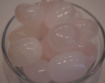 Pink Calcite Tumbled Stone One Medium Size Pink Calcite Tumble