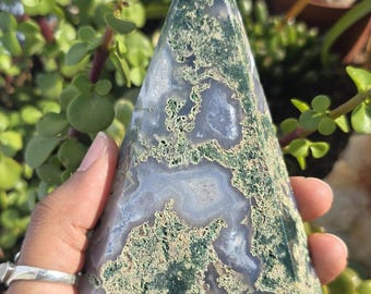 Sea Moss Agate Point | Moss Agate