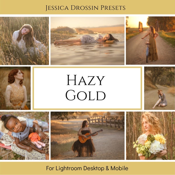 JD Hazy Gold Presets Lightroom Mobile/Desktop