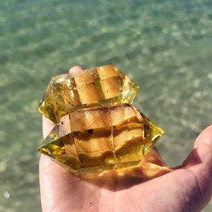 Natural Citrine crystal. Abundance energy charged healing crystal. High Altitude natural Citrine. Good luck and money crystal