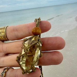Natural Citrine Necklace. Double Point Citrine. Abundance Crystal. Prosperity manipura chakra crystals. Citrine jewelry