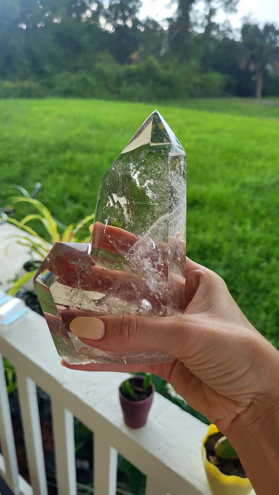 Quartz Root Tips Natural Smoky Quartz Point: 2.04 LB, 6.5 In, Root Chakra Healing ...