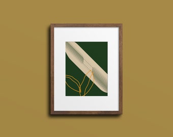 Formen Dia Kunstdruck, grün, geschichtete Formen, abstrakte Formen Poster, warme Wandkunst, Erde Ton, Terrazzo Druck, Boho Form Kunst, minimalistisch