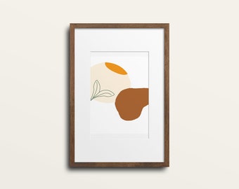 Minimalistische Wanddrucke, moderne minimalistische, Terracota-Töne, geometrisches Design, digitaler Download, Kunstdrucke, Boho Boho, Kreis-Wand-Kunst,