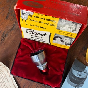Bell and Howell Elgeet Cinematar AW8 wide angle lens attachement