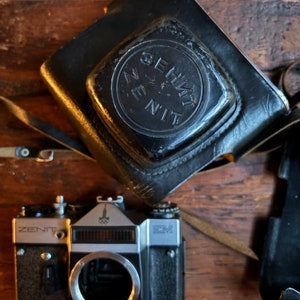 Zenit EM 35mm Film Camera with original case. USSR.