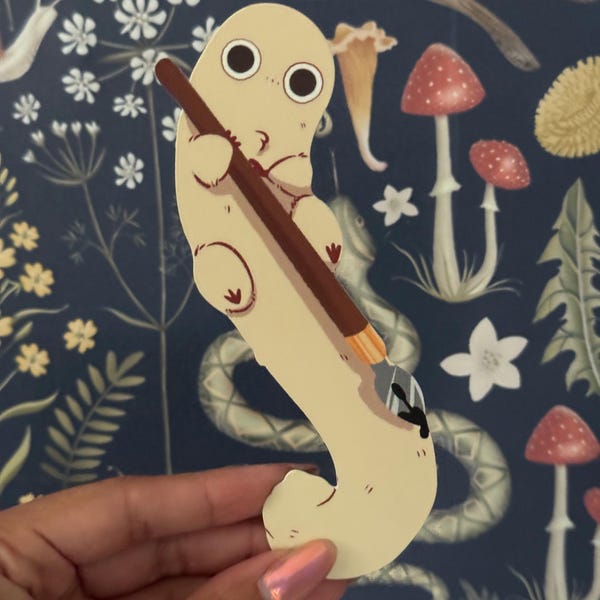 Brush buddy bookmark