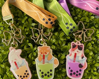 Boba Critter Charm Series, Bunny, Shiba, Cat