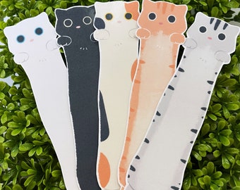 Matte Long Cat Stickers