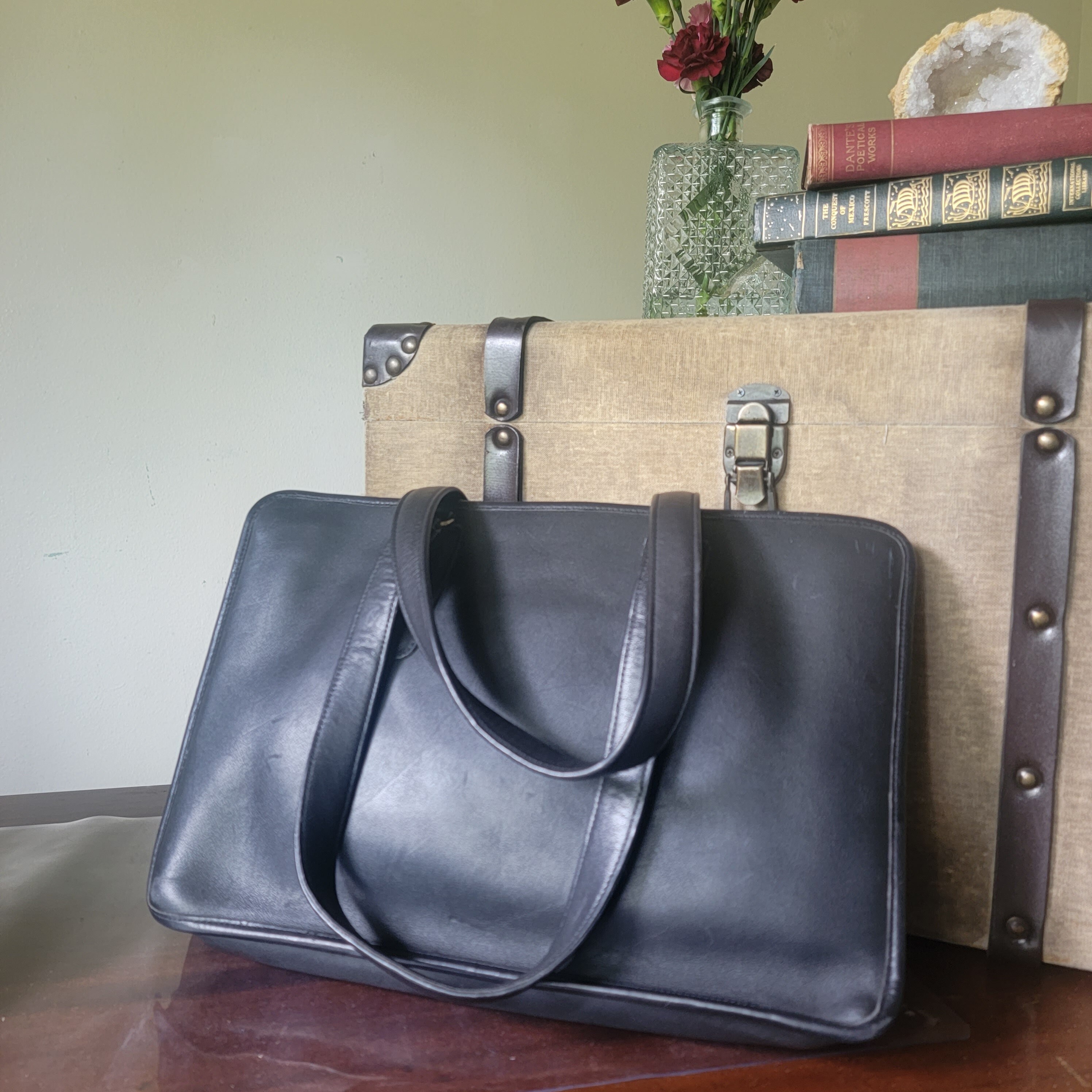 Vintage Coach Bag Purse or Laptop Bag. Made in NYC. Etsy