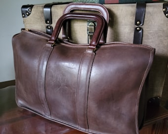 ✨レア　Vintage Eddie Bauer briefcase Y2K EDDIE BAUER Vintage Leather Briefcase / Messenger Bag