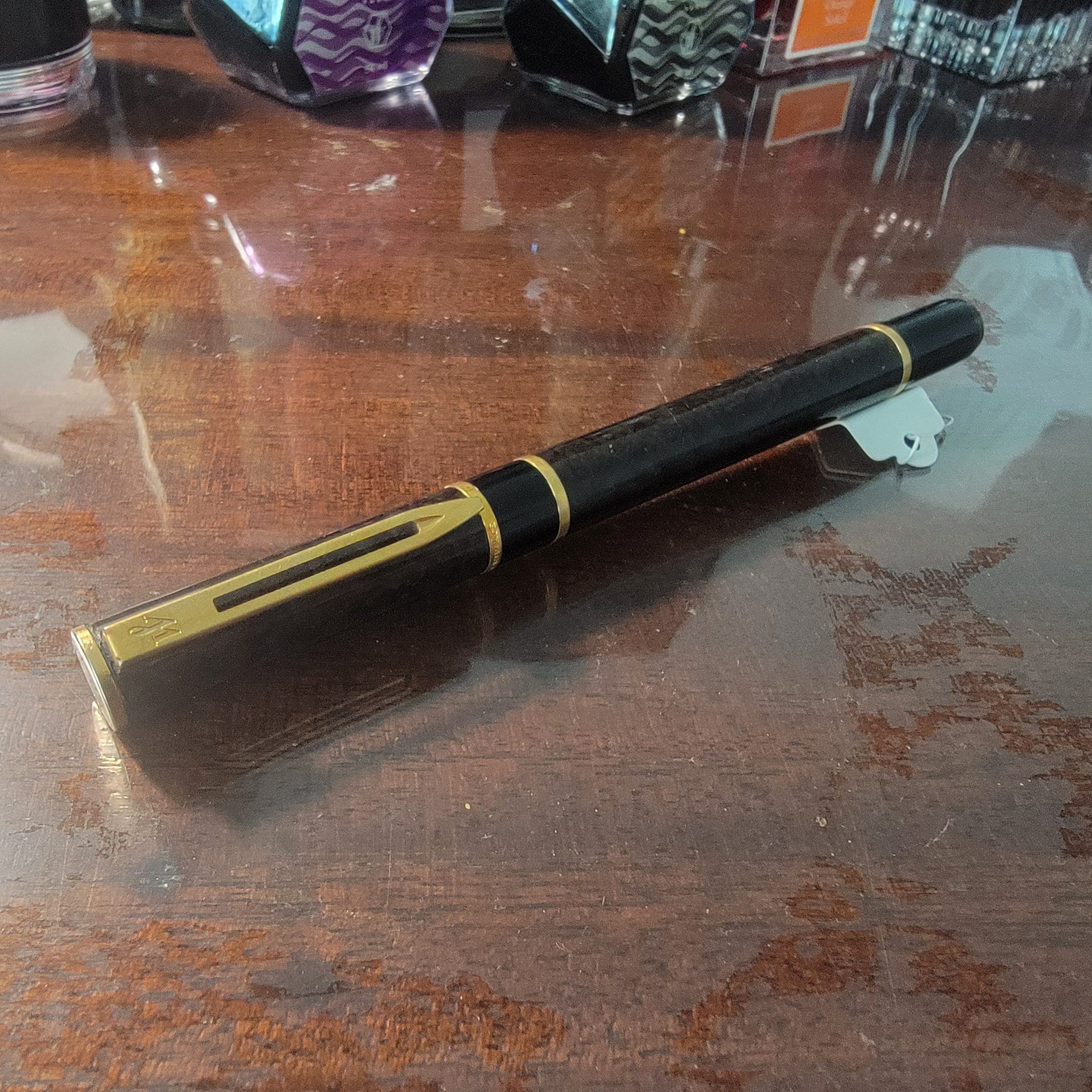 Waterman 52 V Blue Ripple Fountain Pen (USA) - Flexible Fine