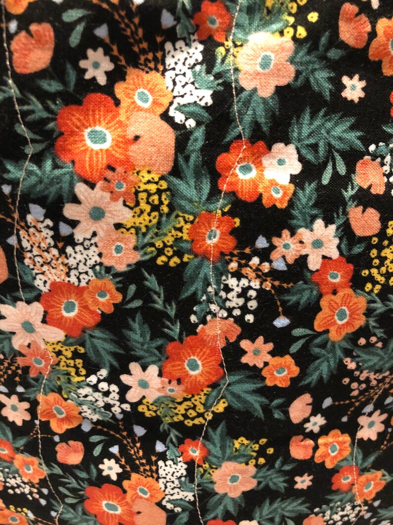Tote Bag Quilted and Embroidered