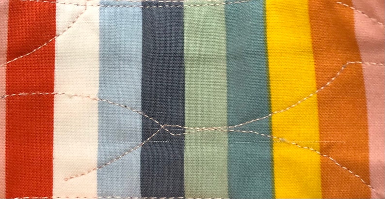 Tote Bag Quilted and Embroidered