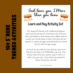 God Loves You S’more Than You Know Learn & Play Activity Set