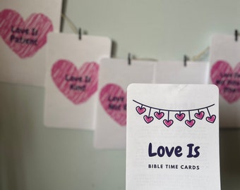 Love Is Bible Time Cards