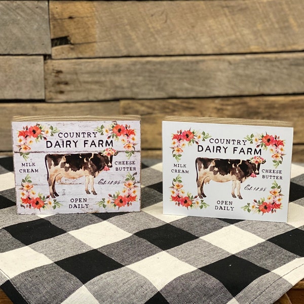 Vintage Dairy Sign Etsy