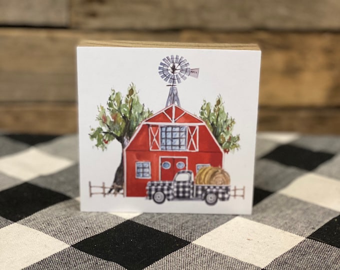 12l X 9.75h Metal/embossed Barn Etsy